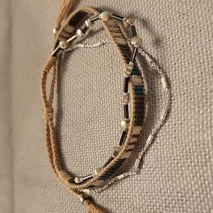 Stella & Dot Frieze Layered Adjustable Bracelet